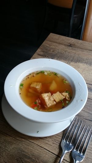 The vegetable soup at Chatayee Thai in Philadelphia