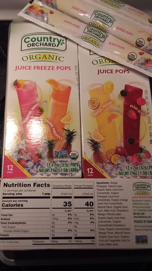 Juice pops made from fruit. No added sugar. Located not in freezer in store. at Sprouts Farmers Market in Naples
