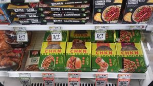 Some vegan mock meats at Sprouts Farmers Market in Naples