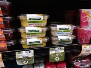 Vegan egg salad and vegan tuna salad at Sprouts Farmers Market in Naples