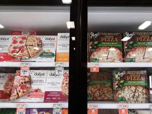 Frozen vegan pizzas at Sprouts Farmers Market in Naples
