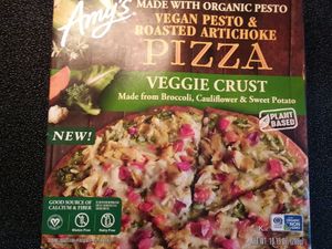 Vegan pesto & roasted artichoke pizza at Sprouts Farmers Market in Naples