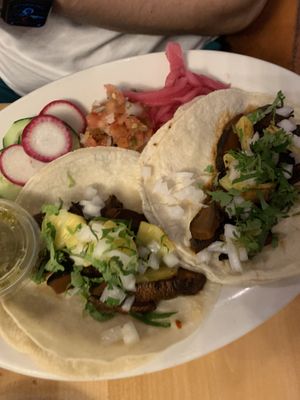 Mushroom taco  at Cunada in New Orleans