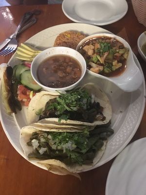 Vegan sharing plate  at Cunada in New Orleans