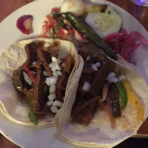 Tofu tacos. Yum!!!!! at Cunada in New Orleans