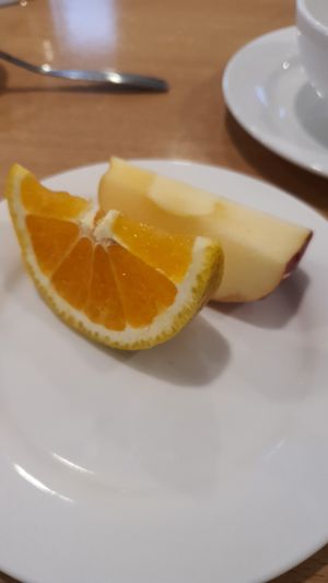 Free fruits after every meal at Tian Ci Vegan in Darlington