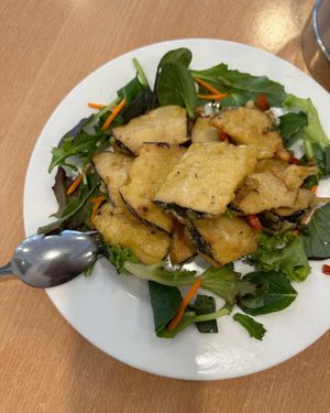 Salt and pepper codfish   at Tian Ci Vegan in Darlington
