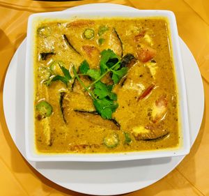 Malaysian veggie chicken curry #tiancivegan  at Tian Ci Vegan in Darlington