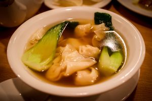 wonton soup at Tian Ci Vegan in Darlington