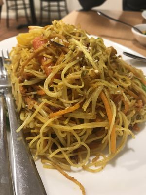 Singapore noodles  at Tian Ci Vegan in Darlington