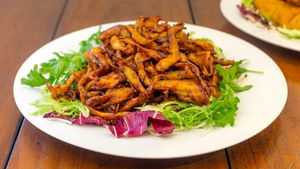 49. Veggie Lamb with Mongolian Sauce  at Tian Ci Vegan in Darlington