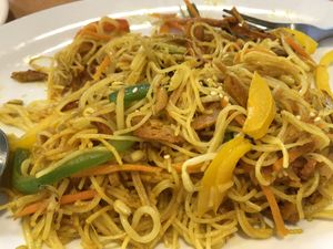 Singapore Fried Noodles (vermicelli) at Tian Ci Vegan in Darlington