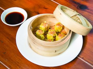 Steamed Dim Sim at Tian Ci Vegan in Darlington