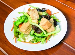Tofu Stir Fry with Mixed Vegetables at Tian Ci Vegan in Darlington