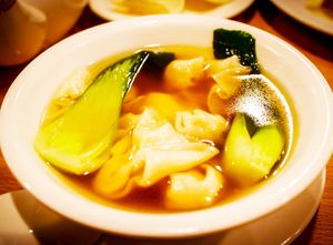 14. 時菜雲吞 Wonton Soup with Vegetables at Tian Ci Vegan in Darlington