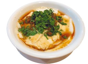 103. 豆腐花(鹹) Savoury Tofu Jelly at Tian Ci Vegan in Darlington