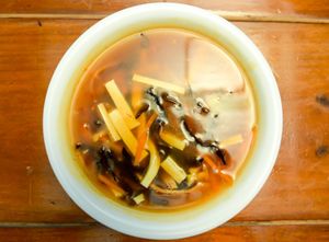 15. 酸辣汤 Hot and Sour Soup (Spicy) at Tian Ci Vegan in Darlington