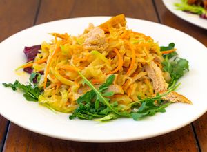 2. 素海蜇手撕鷄 Shredded Veggie Chickren with Veggie Jelly Fish at Tian Ci Vegan in Darlington