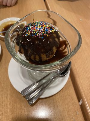 Deep fried ice cream  at Tian Ci Vegan in Darlington