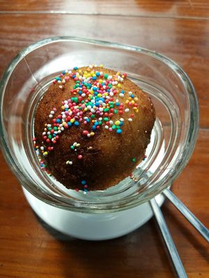 tofu ice cream with maple at Tian Ci Vegan in Darlington