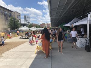 Stalls at Dallas Farmers Market in Dallas