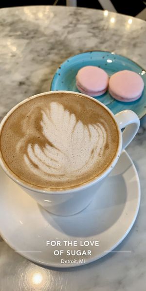Vegan Mocha and Vegan bubblegum macaroons  at For the Love of Sugar in Detroit