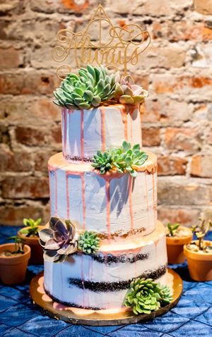 Vegan wedding cake  at For the Love of Sugar in Detroit