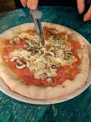 Ciao Bella pizza was ok at Plant Club in North London