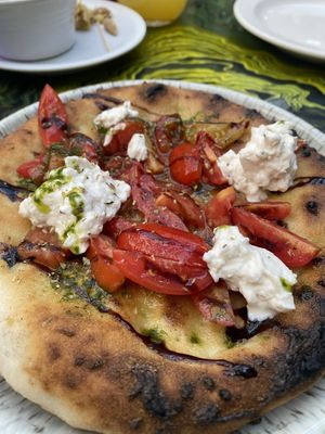 Indulgent garlic bread   at Plant Club in North London