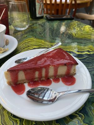 New York style cheese cake   at Plant Club in North London