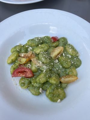 Pesto gnocchi  at Plant Club in North London