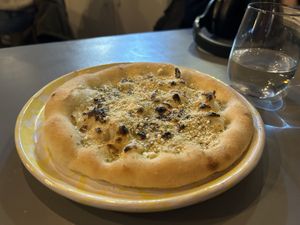 Vegan Cheesy garlic bread  at Plant Club in North London