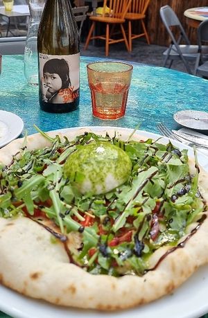 With cherry tomatoes and NO-zzarella at Plant Club in North London