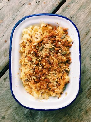 Mac and cheese  at Plant Club in North London