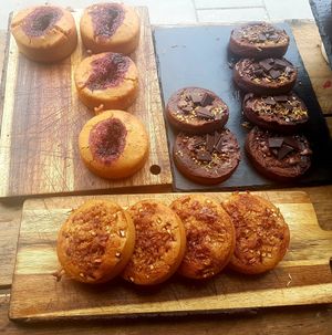 Cakes at Plant Club in North London