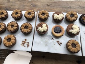 Cakes! (Coffee, carrot, cheesecake) at Plant Club in North London