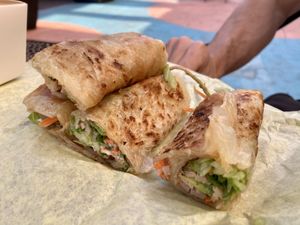 Paratha rolls!  at Golden Lotus Vegan Restaurant in Oakland