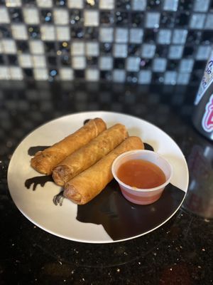 Vegan Golden Rolls (Chả Giò) w/Sauce  at Golden Lotus Vegan Restaurant in Oakland