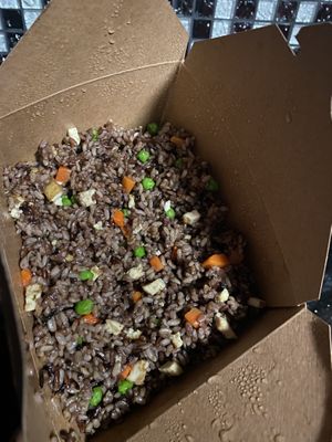 Never Ending Vegan Royal Fried Rice 😜  at Golden Lotus Vegan Restaurant in Oakland