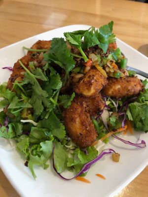 Spicy Cha Cha at Golden Lotus Vegan Restaurant in Oakland