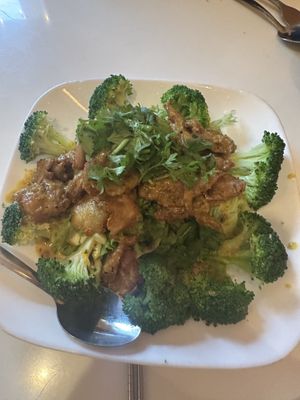 Curry chicken  at Golden Lotus Vegan Restaurant in Oakland