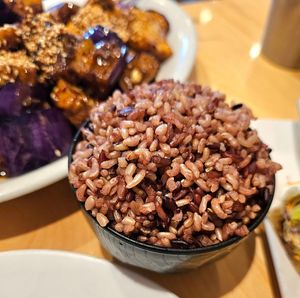 Brown rice at Golden Lotus Vegan Restaurant in Oakland