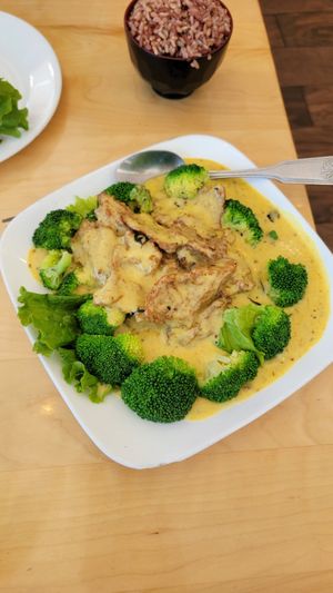 This curry was unbelievable! at Golden Lotus Vegan Restaurant in Oakland