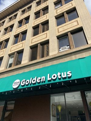 Exterior (Across the Street from Oakland Tribune); Outdoor Parklet Area Still Availablee  at Golden Lotus Vegan Restaurant in Oakland