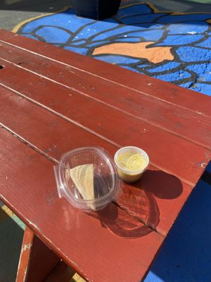 Take Away of Desserts (Vegan Flan and Cheesecake)😛💕  at Golden Lotus Vegan Restaurant in Oakland