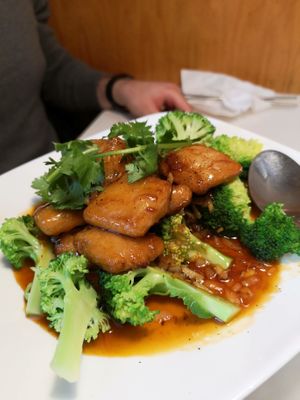 some spicy tofu - it was ok and not really spicy at Golden Lotus Vegan Restaurant in Oakland