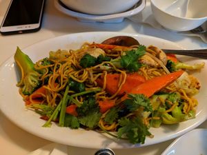 didn't find it very flavorful at Golden Lotus Vegan Restaurant in Oakland