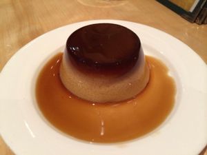 Flan at Golden Lotus Vegan Restaurant in Oakland