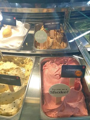 Vegan fruit sorbets & a caramel mud cake flavour at Gelatissimo in Cheltenham