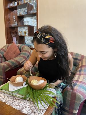 Best vegan ice cream in sri lanka at Cafe 82 in Galle